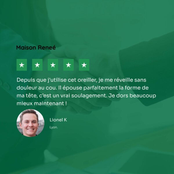 Oreiller ergonomique pour cervicales à mémoire de forme pour soulager les douleurs cervicales