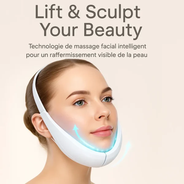 Appareil de Massage Facial pour Réduction du Double Menton et Raffermissement de la Peau – Soin Anti-Âge à Domicile