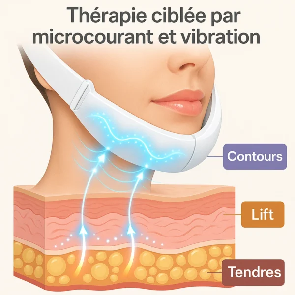 Appareil de Massage Facial pour Réduction du Double Menton et Raffermissement de la Peau – Soin Anti-Âge à Domicile