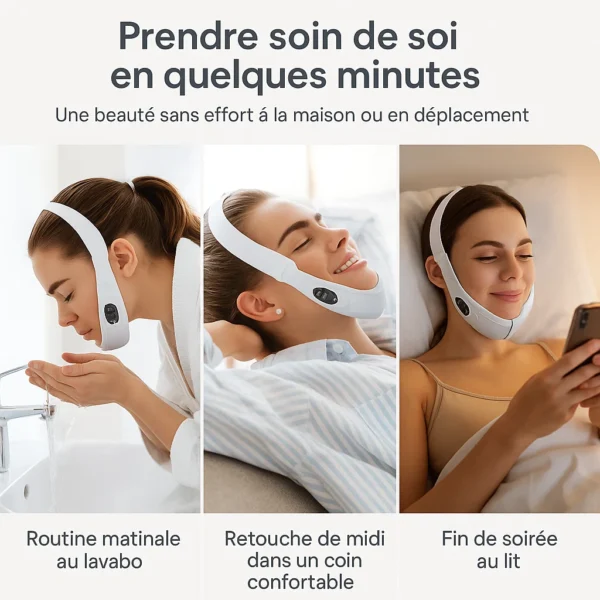 Appareil de Massage Facial pour Réduction du Double Menton et Raffermissement de la Peau – Soin Anti-Âge à Domicile