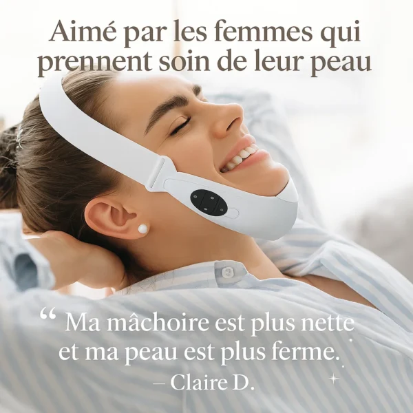 Appareil de Massage Facial pour Réduction du Double Menton et Raffermissement de la Peau – Soin Anti-Âge à Domicile