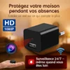 Camera Discrete Espion Prise – Petite et Dissimulee Maison – Parfaite Prise Camera Espion