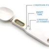 Cuillère peseuse numérique, balance cuillère de précision pour mesurer ingrédients, cuillère mesure électronique avec affichage LED pour cuisine