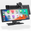 Écran CarPlay voiture avec caméra embarquée intégrée et connectivité complète Android Auto