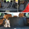 Housse voiture pour chien imperméable avec protection siège complète et ceinture sécurité