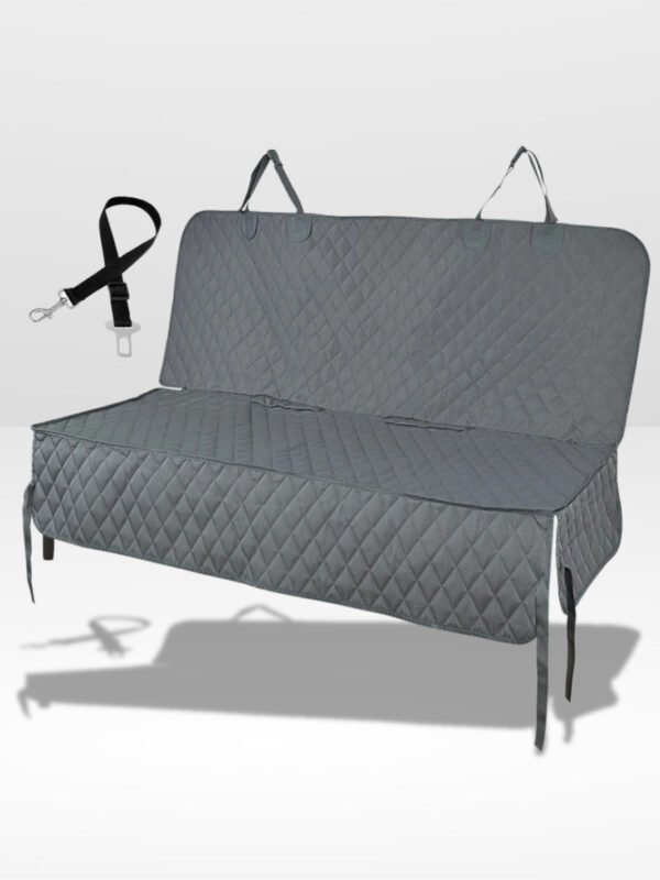 Housse voiture pour chien imperméable avec protection siège complète et ceinture sécurité