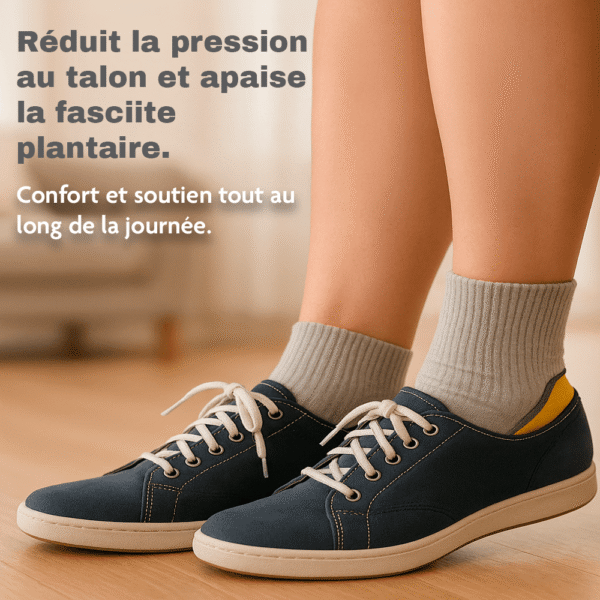 img2-11.png Meilleur Semelle pour Épine Calcanéenne, Semelles Orthopédiques Amortissantes, Soulagement Fasciite Plantaire, Taille S (35-40)
