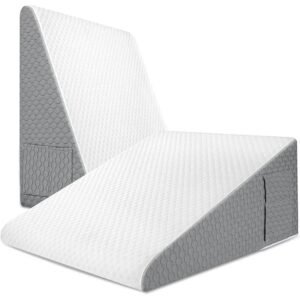 Oreiller triangulaire incliné en mousse à mémoire de forme pour dormir, coussin adapté pour adulte
