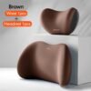 Coussin appui-tête voiture avec soutien lombaire ergonomique et oreiller de cou intégré