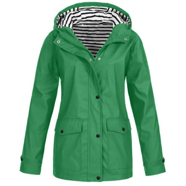 Imperméable femme bleu marine doublée polaire – veste ciré polyvalente pour toutes saisons