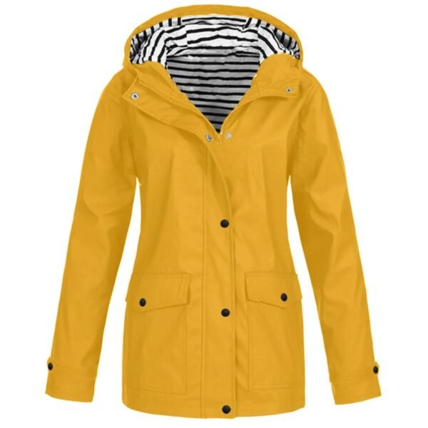 Imperméable femme bleu marine doublée polaire – veste ciré polyvalente pour toutes saisons