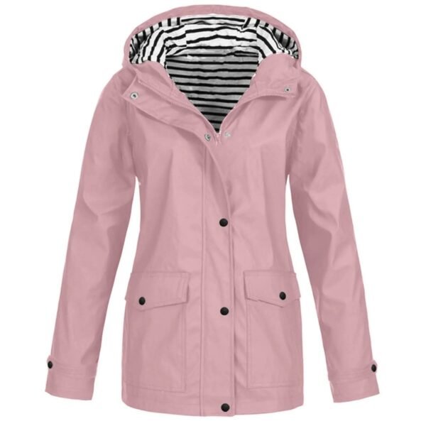 Imperméable femme bleu marine doublée polaire – veste ciré polyvalente pour toutes saisons
