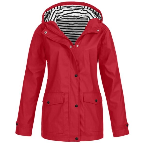 Imperméable femme bleu marine doublée polaire – veste ciré polyvalente pour toutes saisons