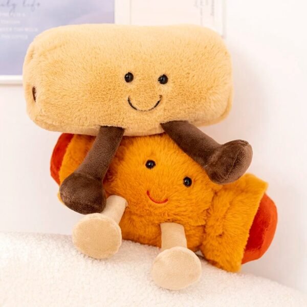 main-image-5-29.jpeg Peluche Pain au Chocolat Amusante – Jouet en Peluche Douce pour Enfants et Décoration de Chambre