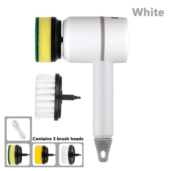 Brosse de Nettoyage Électrique Sans Fil – Brosse Rotative Rechargeable pour Nettoyage de Sols et Surfaces Dures à Domicile