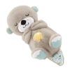 Peluche loutre apaisante qui respire – sensation utérus et berceuse pour sommeil bébé naturel