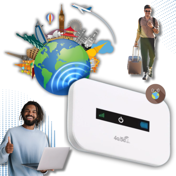 Routeur WiFi portable 4G – boîtier WiFi mobile compatible hotspot et connexion rapide partout