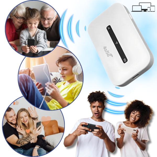 Routeur WiFi portable 4G – boîtier WiFi mobile compatible hotspot et connexion rapide partout