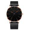 Montre Ultra Fine Homme en Acier Inoxydable | Design Minimaliste pour Usage Quotidien et Événements Spéciaux