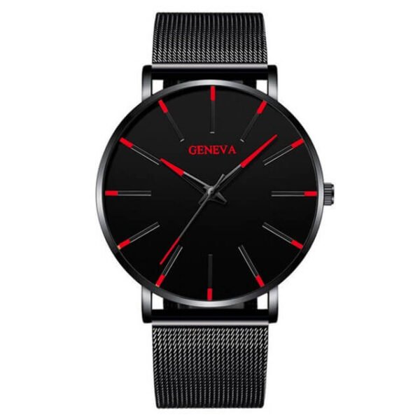 Montre Ultra Fine Homme en Acier Inoxydable | Design Minimaliste pour Usage Quotidien et Événements Spéciaux