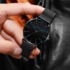 Montre Ultra Fine Homme en Acier Inoxydable | Design Minimaliste pour Usage Quotidien et Événements Spéciaux