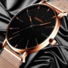 Montre Ultra Fine Homme en Acier Inoxydable | Design Minimaliste pour Usage Quotidien et Événements Spéciaux