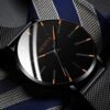 Montre Ultra Fine Homme en Acier Inoxydable | Design Minimaliste pour Usage Quotidien et Événements Spéciaux
