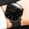 Montre Ultra Fine Homme en Acier Inoxydable | Design Minimaliste pour Usage Quotidien et Événements Spéciaux