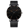 Montre Ultra Fine Homme en Acier Inoxydable | Design Minimaliste pour Usage Quotidien et Événements Spéciaux