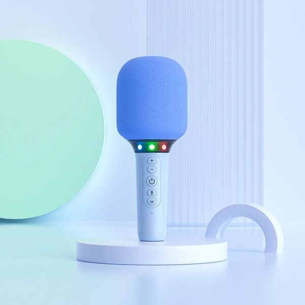 variant-image-1-1-1-1.jpeg Micro Karaoke Rose pour Enfants – Système de Chant Portable avec Haut-parleur Intégré et Effets Sonores