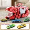 variant-image-1-3-3.jpeg Mega Transporteur T-Rex Camion City Transformable avec Piste de Course Dino pour Enfants, Camion Transporteur T-Rex Jouet Dynamique
