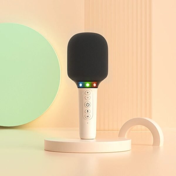 variant-image-3-1-1-1.jpeg Micro Karaoke Rose pour Enfants – Système de Chant Portable avec Haut-parleur Intégré et Effets Sonores