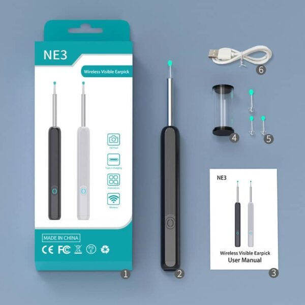 Nettoyeur d’oreilles Wifi USB avec Caméra