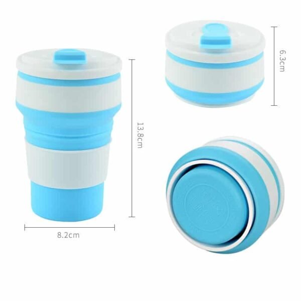 1XDxS329faecc1b054a7db79c779d70bc0877I.jpg Tasse pliable silicone portable étanche de voyage avec couvercle