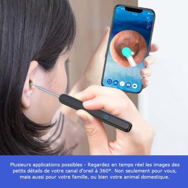 Nettoyeur d’oreilles Wifi USB avec Caméra