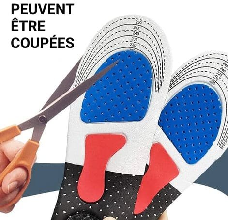 Semelles Orthopédiques respirantes avec absorption des chocs