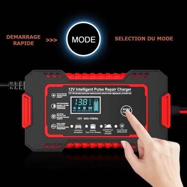 3W4kChargeur-de-batterie-de-voiture-avec-cran-LCD-r-paration-SnapPulse-charge-rapide-intelligente-acide-de.jpg Chargeur de Batteries Voitures/Motos intelligent 12V6A