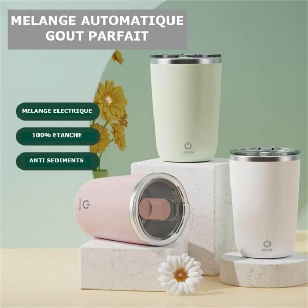 Tasse à mélangeur automatique à rotation magnétique 350 Ml