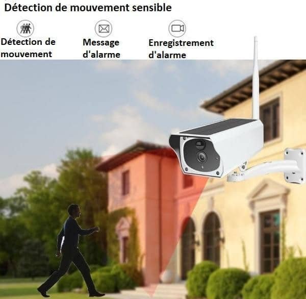 Caméra De Surveillance Sans Fil Solaire