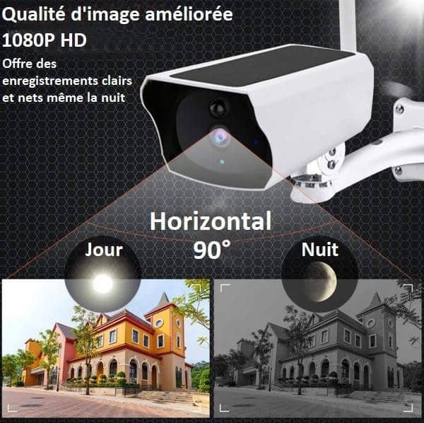 Caméra De Surveillance Sans Fil Solaire