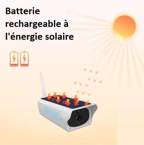 Caméra De Surveillance Sans Fil Solaire