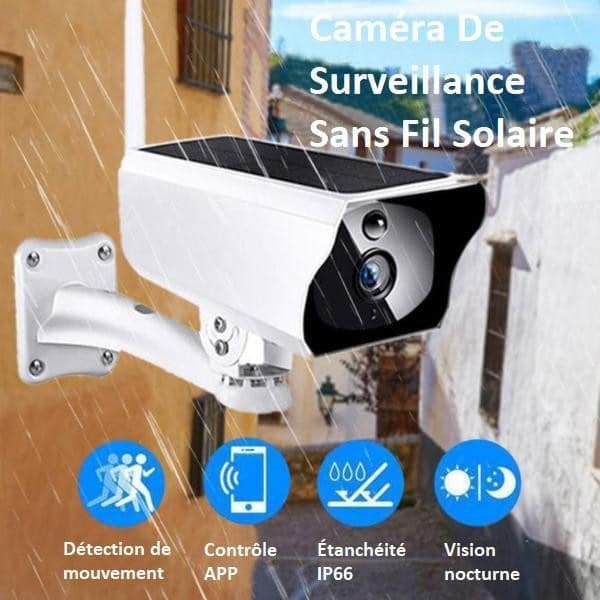 Caméra De Surveillance Sans Fil Solaire
