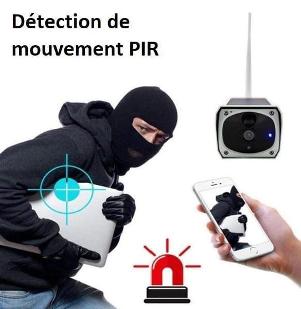 Caméra De Surveillance Sans Fil Solaire