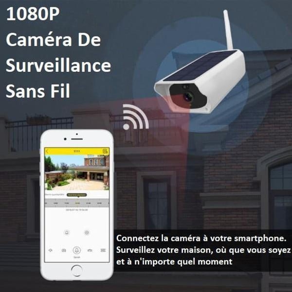 Caméra De Surveillance Sans Fil Solaire