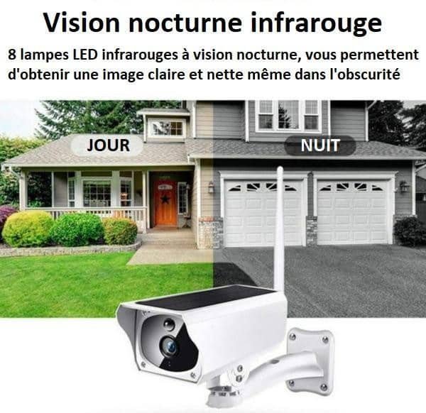 Caméra De Surveillance Sans Fil Solaire