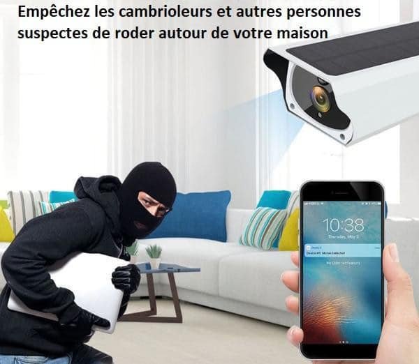 Caméra De Surveillance Sans Fil Solaire