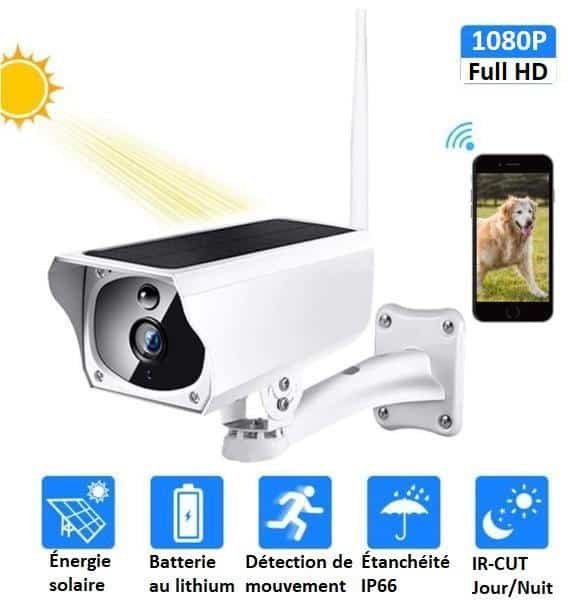 Caméra De Surveillance Sans Fil Solaire