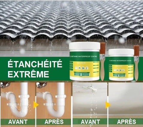 Colle transparente anti-fuites