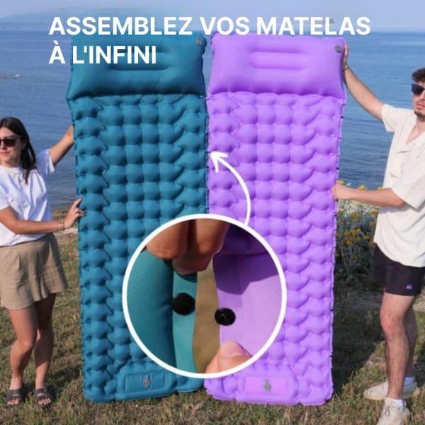 Matelas Gonflable Avec Oreiller Intégré