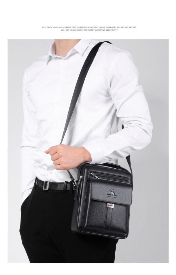 Sac a bandoulière et sacoche en cuir pour homme